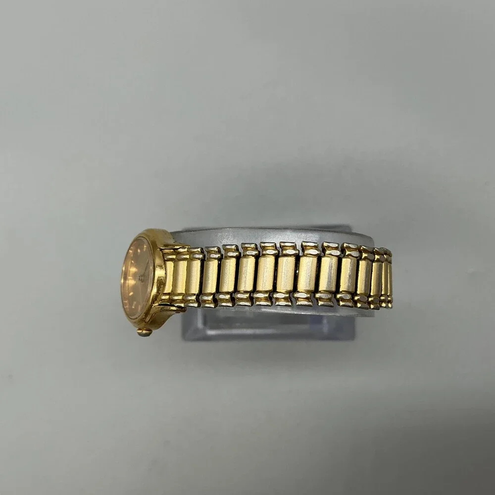Vintage Seiko Womens Watch 20mm Gold Tone Stretch Band 1N01-0E19 New Battery